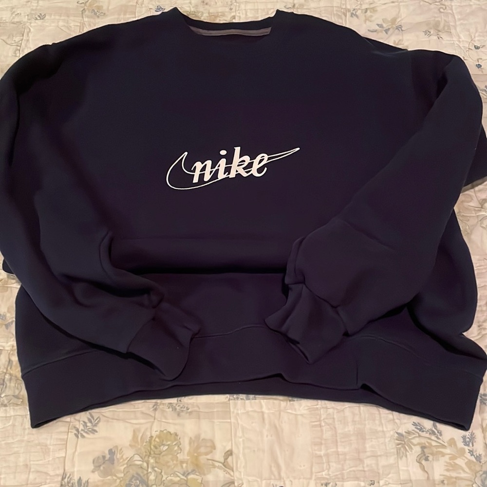 Navy blue crew neck